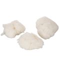 Laine de mouton en vrac 100 % naturelle blanche chinée 250 g | Floristik24.fr