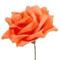 Roses en mousse orange Ø15cm 4pcs