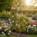 Treillis de jardin, support pour rosiers et autres plantes grimpantes, idéal pour l'aménagement paysager, 108 cm, lot de 2. | Floristik24.fr