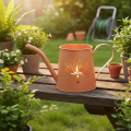 Arrosoirs décoratifs en métal, motif pissenlit orange, porte-bougies chauffe-plat, 12 cm, lot de 2 | Floristik24.fr
