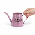 Arrosoir décoratif en métal, motif pissenlit rose, 12 cm, lot de 2 | Floristik24.fr
