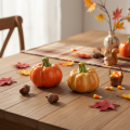 Citrouilles décoratives pour décoration de table automnale, 6 cm, 2 pièces | Floristik24.fr