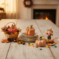 Ensemble de citrouilles : Petites citrouilles décoratives pour la décoration d'automne, 5 cm, lot de 3 | Floristik24.fr