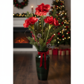 Amaryllis artificielle rouge 77 cm pour vase et décoration | Floristik24.fr