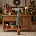 Sapin de Noël artificiel avec socle, givré, décoration hivernale, 90 cm | Floristik24.fr