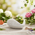 Coupe décorative en forme de cœur en pierre reconstituée 17 cm | Floristik24.fr
