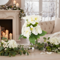 Kunstblume Hellebore blanche en bouquet, 36 cm | Floristik24.fr