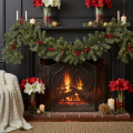 Guirlande de Sapin Artificielle avec Pommes de Pin 190cm Décoration Hivernale Verte | Floristik24.fr