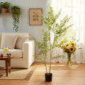 Plante artificielle en pot, hauteur 130 cm, vert, décoration intérieure | Floristik24.fr