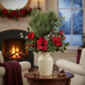 Branche de pin artificielle décorative 55 cm vert, lot de 3 | Floristik24.fr