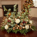 Branche de faux eucalyptus avec feuilles rondes 75 cm lot de 4 | Floristik24.fr