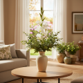 Gladiolus artificielle blanche, tige longue 88 cm, décoration intérieure | Floristik24.fr