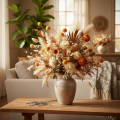 Craspedia séchée bouquet 55 cm orange 20 tiges | Floristik24.fr