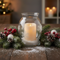 Bougie LED à minuterie Ø12,5cm H20cm couleur crème pour extérieur | Floristik24.fr