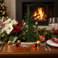 Sapin décoratif vert en métal sur socle en bois 60 cm | Floristik24.fr