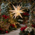 Étoile de Noël LED blanc chaud avec minuterie extérieure 60 cm | Floristik24.fr