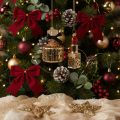 Décorations de Noël en verre : flacon de parfum et rouge à lèvres avec motif léopard, 11 cm, set de 2 | Floristik24.fr