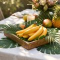 Banane décorative artificielle jaune en résine 18 cm | Floristik24.fr
