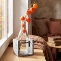 Vase en verre avec support en