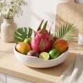 Draque Fruit Décoratif Artificiel Rose et Vert Ø8 cm x L15 cm | Floristik24.fr