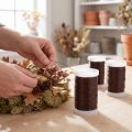 Fil de bricolage marron 0,35 mm – Lot de 3 bobines de 100 g | Floristik24.fr