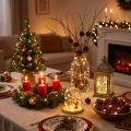 Guirlande lumineuse LED 40 micro-LED blanc chaud avec minuterie, fonctionnant sur piles | Floristik24.fr