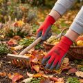 Gants de Jardinage en Nylon Rouge et Gris Taille 11 - Kixx | Floristik24.fr