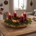 Set de 10 Couronnes en Paille Naturelle Ø30 cm - Idéal pour Décoration, Couronnes de Noël et Loisirs Créatifs | Floristik24.fr