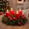 Boules de Noël rouges Ø3 cm - Lot de 14 | Floristik24.fr