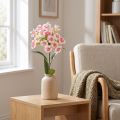 Œillet artificiel pêche et rose 52 cm | Floristik24.fr