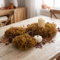 Mousse décorative artificielle marron - Lot de 3 tailles | Floristik24.fr