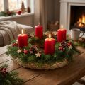 Couronne de paille naturelle 35 cm – Lot de 10 supports pour créations décoratives | Floristik24.fr