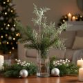 Branche de fougère artificielle avec finition pailletée 70 cm | Floristik24.fr