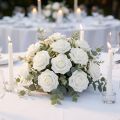Roses artificielles en mousse blanches Ø4,5 cm – Lot de 36 | Floristik24.fr