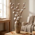 Branche de coton, branche décorative en coton, vrai coton L80cm 5 pièces | Floristik24.fr