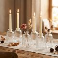 Set de 6 Mini-Vases en Verre Transparent – H11 cm | Floristik24.fr