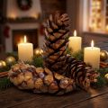 Pommes de pin naturelles Strobus 15-20 cm, laquées, lot de 100 | Floristik24.fr