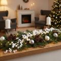 Guirlande boules de neige L75cm blanc | Floristik24.fr
