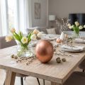 Œuf d'Autruche Décoratif en Coquille Cuivrée 12 cm | Floristik24.fr