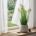 Herbe artificielle en pot 36 cm - Imitation Zittergras | Floristik24.fr