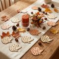 Décorations de Table Automne Hérissons en Bois, Lot de 72 | Floristik24.fr