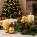Boules de Noël en plastique doré 6cm - Lot de 12 | Floristik24.fr