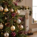 Décoration de Noël Étoiles Suspendues Glitter Ø18cm Lot de 8 | Floristik24.fr