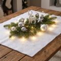 Couverture de neige artificielle Déco d'hiver Blanc 240×90cm | Floristik24.fr