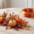 Fil d’aluminium orange Ø2 mm 60 m pour décoration et loisirs créatifs | Floristik24.fr