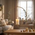 Chandelier à Suspendre en Métal Doré Style Vintage Ø38cm H48cm | Floristik24.fr