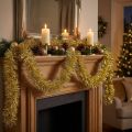 Guirlande de guirlandes dorées glamour 270 cm – Parfaite pour des décorations festives et élégantes | Floristik24.fr