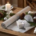 Rouleau de papier crépon argenté pour décoration florale 50x250 cm | Floristik24.fr