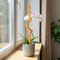 Tuteur pour orchidées en plastique orange – H 64 cm | Floristik24.fr