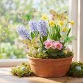 Lot de 12 papillons décoratifs en tissu sur fil métal, jaune et vert, 6×9 cm | Floristik24.fr
